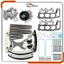 Timing Chain Kit Head Gasket Water Pump For 2005-2012 Jeep Liberty Dodge 3.7L