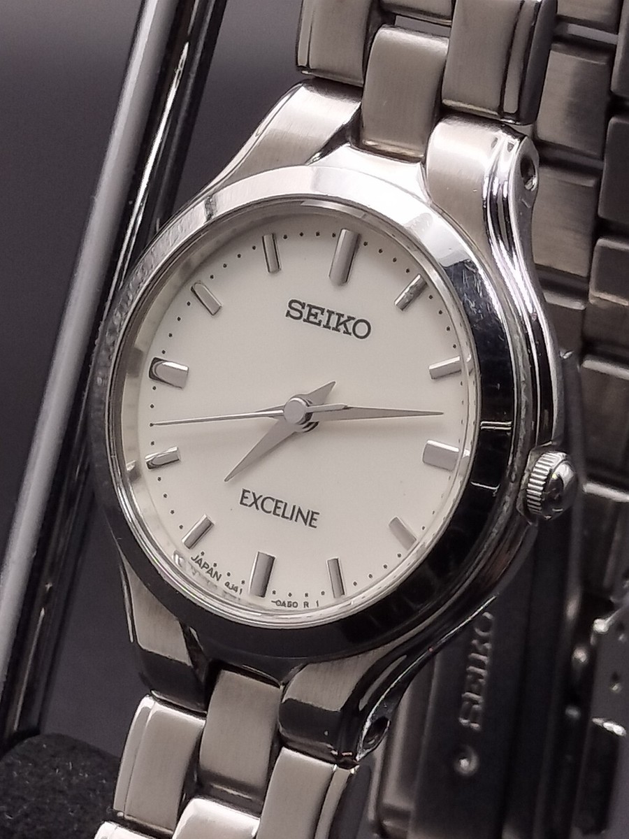 SEIKO EXCELINE 4J41-0A50 Quartz Ladies Watch Battery