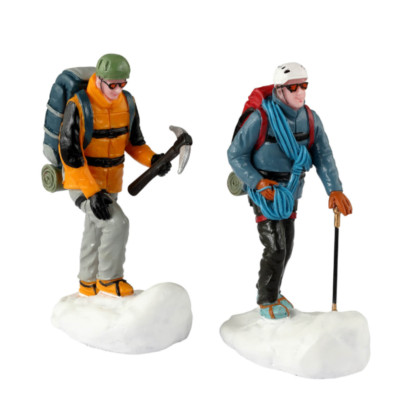 Lemax - Mountaineers (2-Teilig) - Weihnachtsdorf Figur Deko Bergsteiger 32213