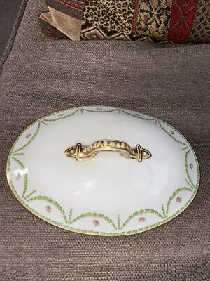 Antiker Demitasse Terrine Deckel / Lebensmitteldeckel - Anglo China