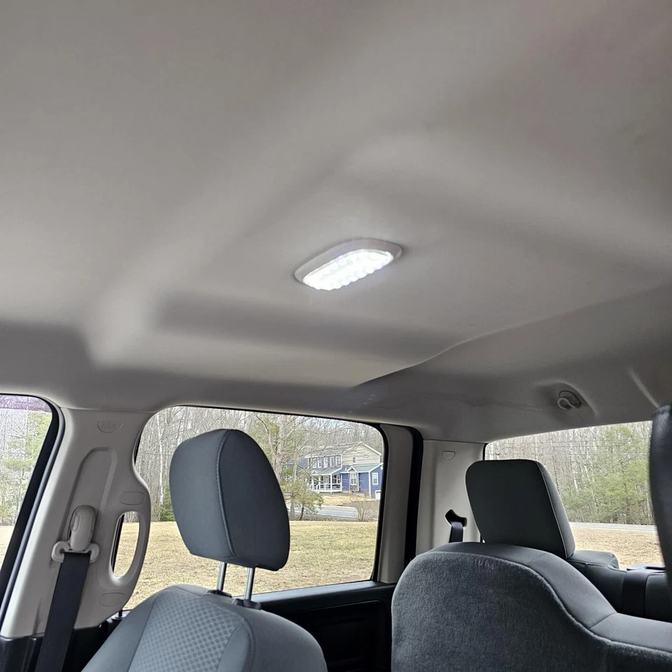 LED Overhead Dome Lights Panel +Lamp Cover For 2005-2023 Ram 1500 Dakota Durango Foto 2 de 4