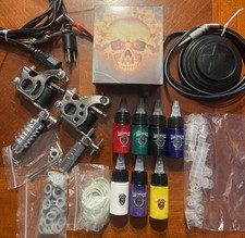 Tattoo Guns/needles Complete Starter Set With Ink/needles/noozles And More
