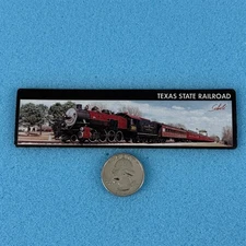 Texas State Railroad Train Engine Picture 5" Long Travel Souvenir Fridge Magnet
