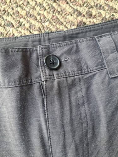 Prana Shorts Breathe Men's Size 16x8 Hiking Gray See Pics - Picture 7 of 13