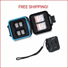 12 Slots Portable SD Micro SD Memory Card Case, Water-Resistant and Anti-Shock S