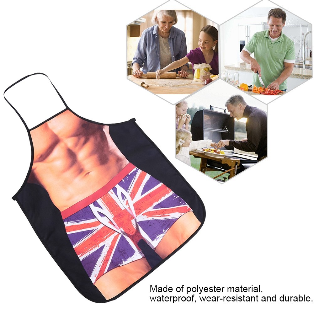 Cooking Apron Funny 3D Design Waterproof For Cooking Fun