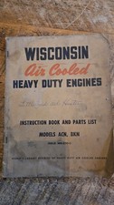 Wisconsin air cooled HD Engines ACN BKN Engine Parts & Instruction Manual Issue