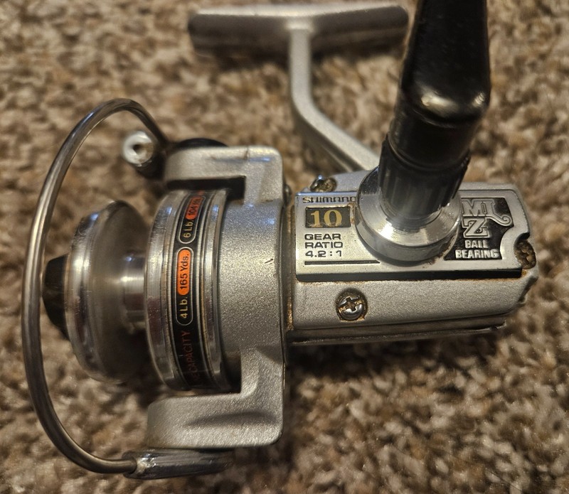 Vintage SHIMANO MLZ 10 Spinning Reel With 4.2:1 Gear Ratio Made In Japan