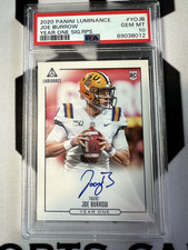 2020 Joe Burrow Luminance Year One #YO-JB RC PSA 10 AUTO 10 Bengals RARE LOW POP