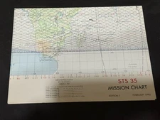 STS-35 MISSION CHART NASA Space Shuttle Mission Chart Orbit 1-192