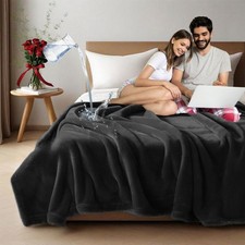 Lovers Blanket Waterproof and Stain Proof, Black Waterproof Blanket Queen Siz...