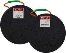 Mytee Products Round Outrigger Pad 15" Diameter, 1.5" Thick, 2 - Pack, Black 