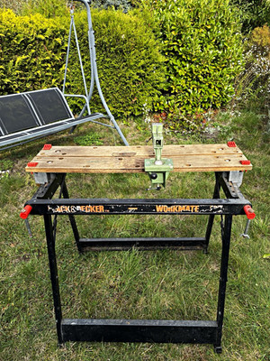 Black+Decker Workmate Hobelbank klappbar mit Schraubstock, Holz/Metall