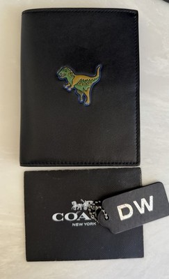 COACH REXY BLACK LEATHER PASSPORT 55470 | eBay
