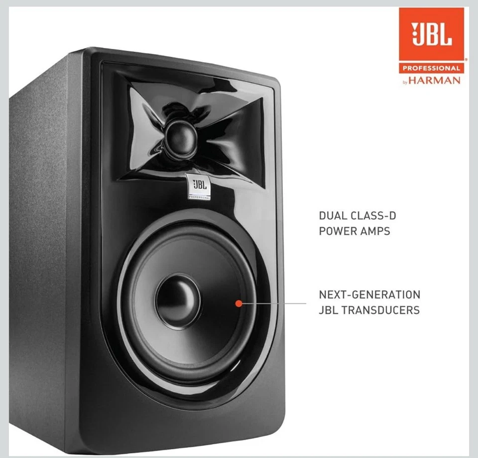JBL Professional 305P MkII Next-Generation 5" 2-Way Powered Studio Monitor,Black - Image 3 of 4