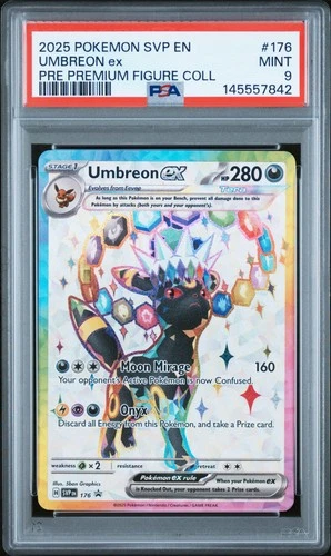 2025 POKEMON SVP EN-SV BLACK STAR PROMO #176 UMBREON EX PSA 9