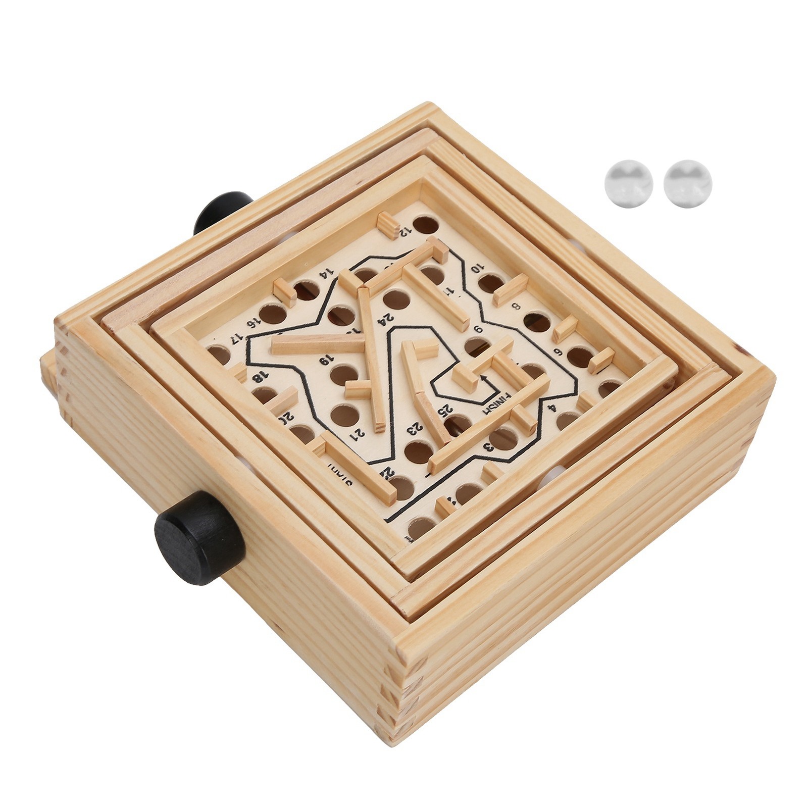 ˜Wooden Maze Puzzle Toy Balances Board Improve Concentration Educational Tabl