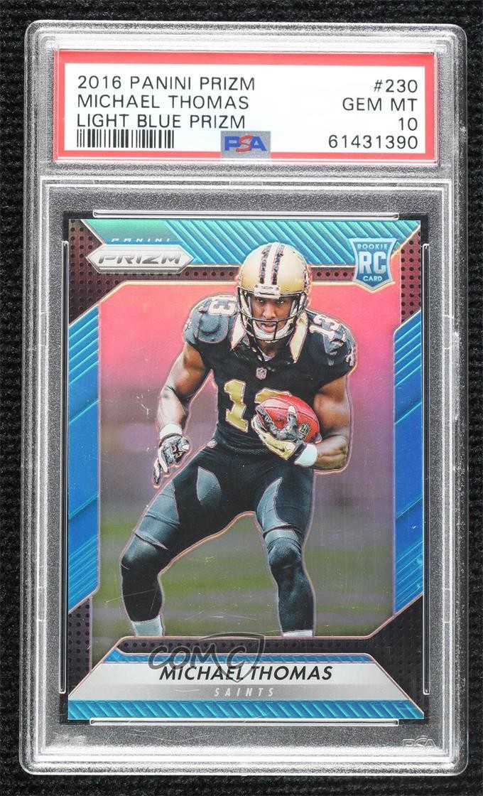 2016 Panini Prizm Rookie Light Blue /199 Michael Thomas #230 PSA 10 GEM MT 16yo