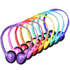 Headphones Bulk for School Classroom 16 Pack Students Children Boys Girls Tee...