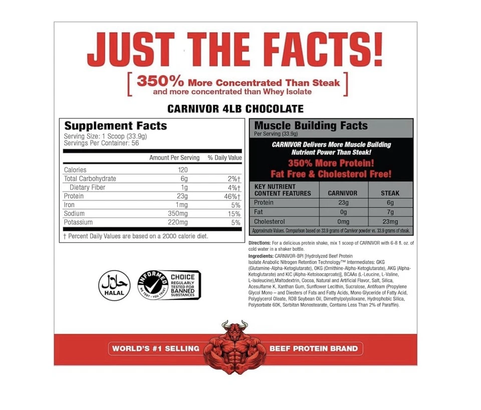 Musclemeds Carnivor Bioingeniería Proteína de Carne Aislada Choco Mantequilla de Cacahuete 4 Lbs Foto 2 de 4