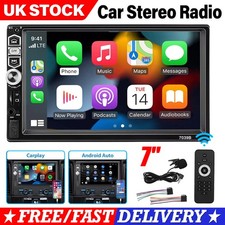 7" Single 1 DIN Car Stereo Radio Apple CarPlay USB Bluetooth Android/IOS Player