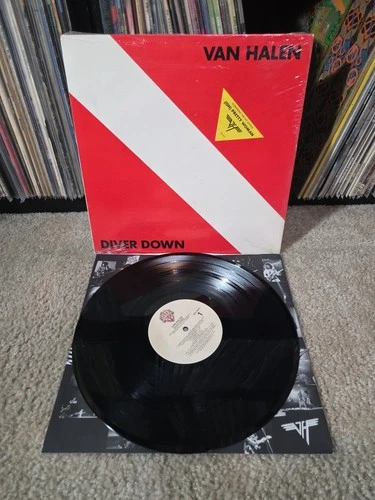 Van Halen Diver Down Lp Vinyl 1982 1st Press Shrink/Hype/Insert EX/VG+