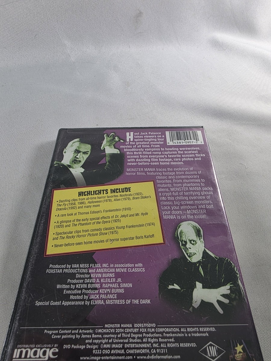 Monster Mania (DVD, 2001) for sale online | eBay