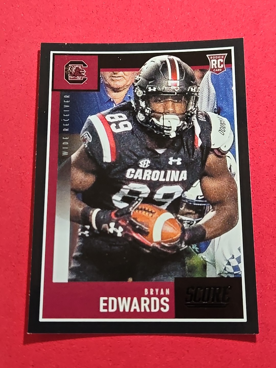 2020 Bryan Edwards ROOKIE RC Panini Score Black Parallel #415