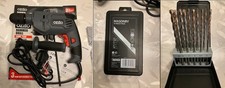 New Ozito Electric Hammer Drill, HDR-3000U + Masonry 10 Bit Drill Set