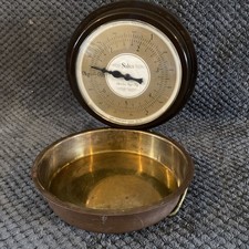 Vintage Salter Wall Mounted Kitchen Scales Model 0090 Brass W. Germany 1977