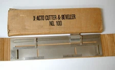 Rare Vintage X-Acto Xacto No. 100 Mat Cutter & Beveller in Original Box NICE!
