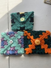 Crochet Wallets For Ear Buds, Make Up, Credit, Gift , Business Cards Great Gifts