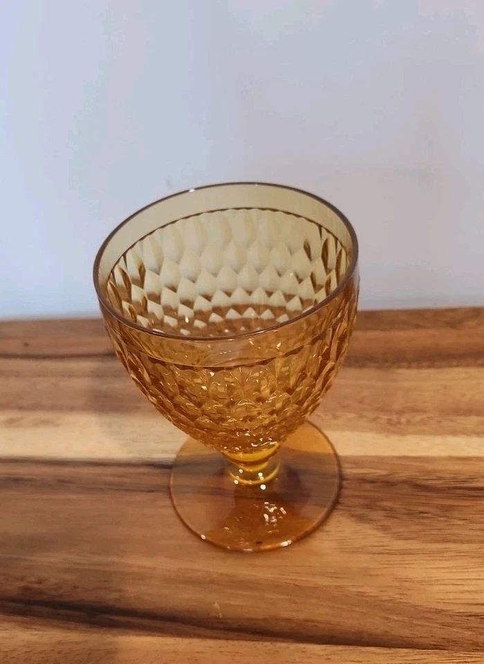 Villeroy & Boch BOSTON GOBLET azafrán/amarillo/ámbar - 14 oz. Usado en excelente estado Foto 2 de 4