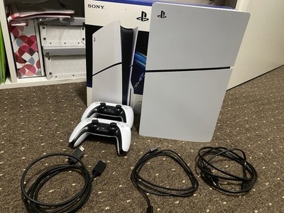 Sony PlayStation 5 Slim Disc Edition, Weiß, 1 TB, Inkl. Controller