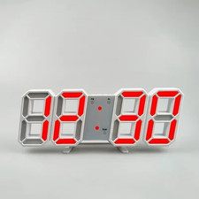 3D LED Digital Alarm Clock, Wall Clock Time/date/temperature For Home/kitchen