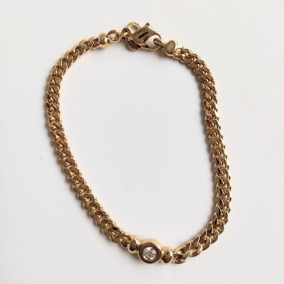 Christian Dior Maxi Oui Bracelet Gold Chain Authentic Luxury Jewelry