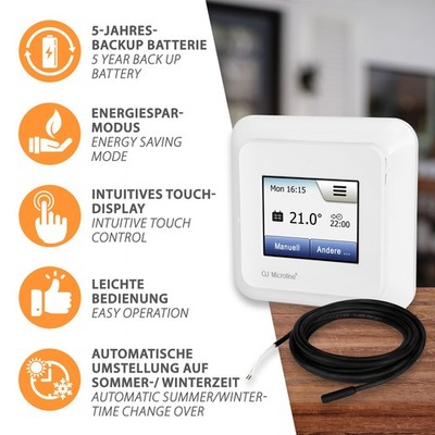 OCD5 OJ Electronics Digitales Thermostat Fußbodenthermostat Raumthermostat Touch