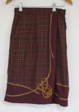 80S Usa Made Ralph Lauren Scarf Wrap Skirt With Pockets