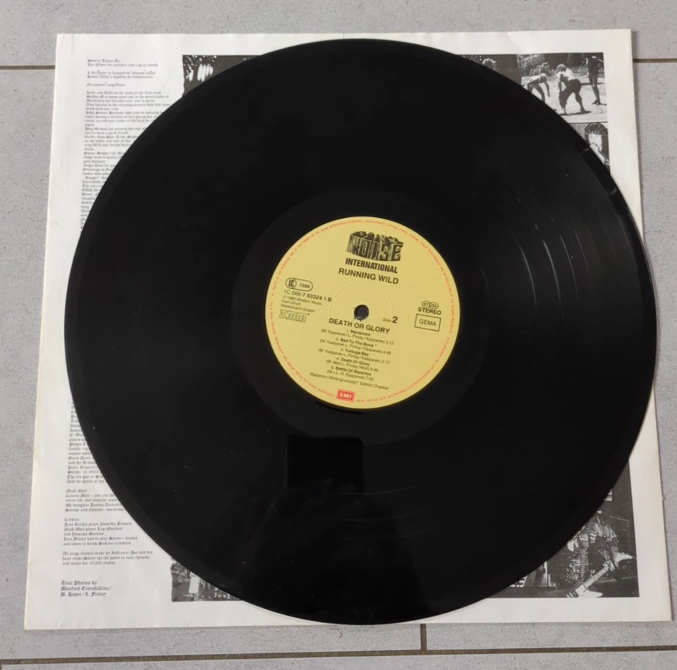 Running Wild    Death Or Glory  Vinyl LP   Noise Labels  GER  1989  OIS  VG/EX - Bild 3 von 4