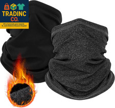 Winter Neck Gaiter Set for Men and Women, Fleece Face Mask for Cold Weather
