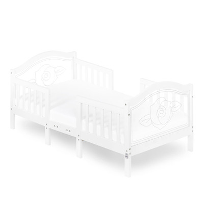 Dream On Me Rosie Toddler Bed In White