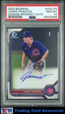 2022 Bowman #CPA-JTS James Triantos Chrome Autographs PSA 10 GEM MT