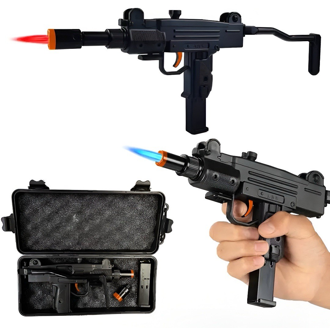 - Metal Jet Flame With Case & Display Stand Gift
