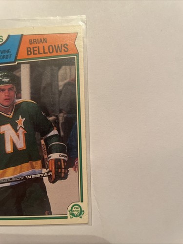 1983-84 O-Pee-Chee !! Brian Bellows Rookie Minnesota North Stars #167 - Picture 3 of 6