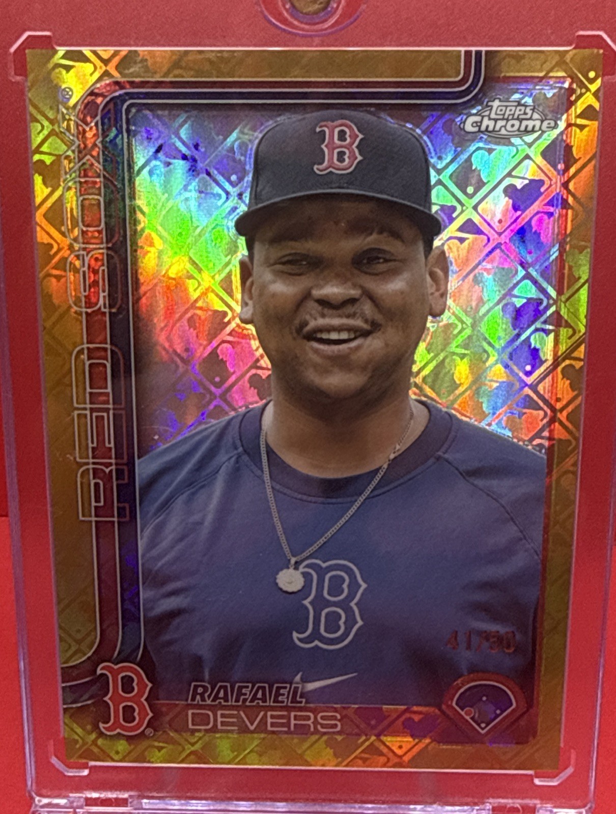 2025 Topps Chrome Logofractor Edition - Image Variation Rafael Devers #41/50
