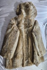 Vintage 1970's Beekman Faux Fur Lined Jacket With Hood
