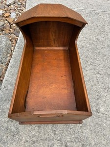 Vintage Solid Wood Cradle-  Nursery or Storage
