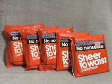 Vintage No Nonsense Pantyhose Medium to tall B Sandalfoot lot of 5