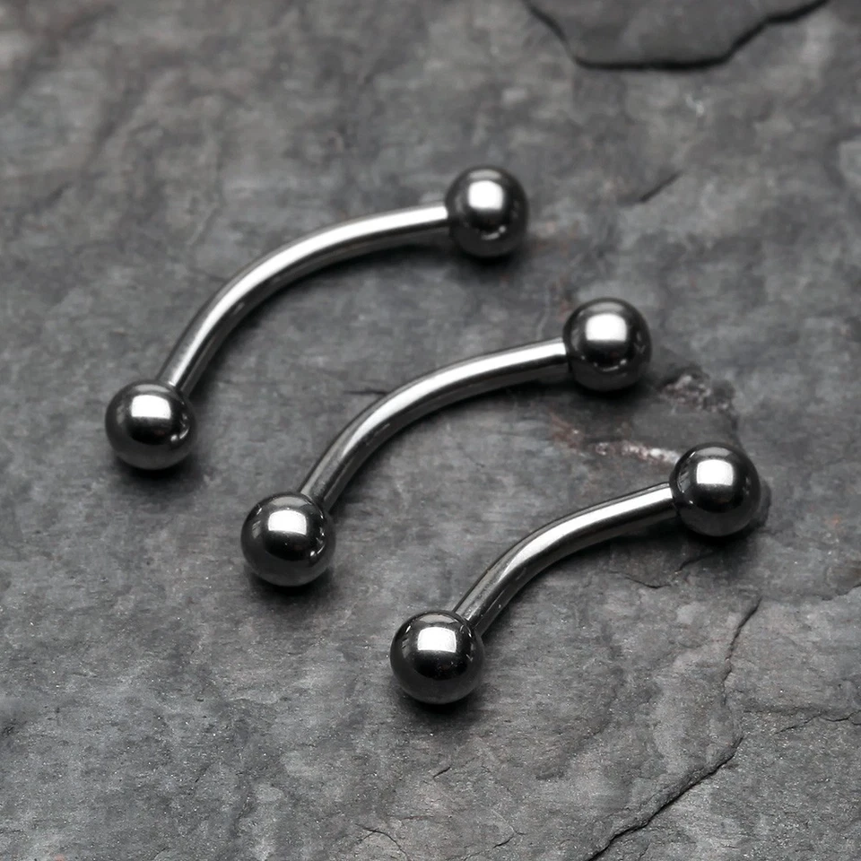 Implant Grade Titanium Internally Threaded Curved Barbell - Image 2 of 3