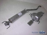 Auspuffset Mitteltopf + Endtopf für Opel Astra H + GTC 2.0 Turbo 2004-2010